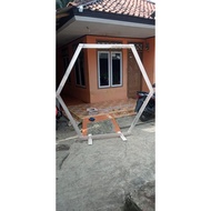 SET Backdrop Hexagon Wedding Rustic / tiang Gawang Hexagonal dekorasi tunangan tunangan