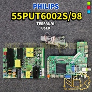 PHILIPS 55PUT6002S/98 POWER BOARD / MAINBOARD / WiFi & IR 4702-2PLFH1-A2231B01 MSD6A638-T8E2 4704-M6