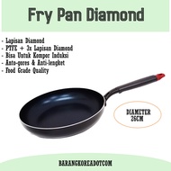 Fry Pan Induction Cooker Akebonno Diamond Coating 26cm/Akebonno 26cm Non-Stick Diamond Frying Pan/26cm Diameter Fry Pan