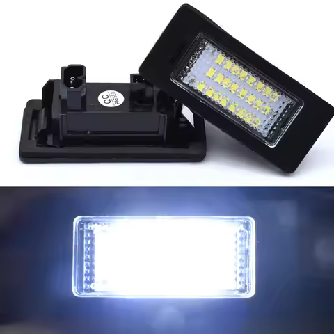 2 Pcs Car Number License Plate Lights For BMW E39 E60 E61 E82 E90 E91 E92 E93 X5 X6 Lamps Bulbs Asse