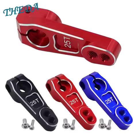 Metal 25t Steering Arm Servo Horn For 1/10 Trax Trx4 Trx-6 Axial SCX10 Yikong Rgt Rc4wd Rc Crawler U