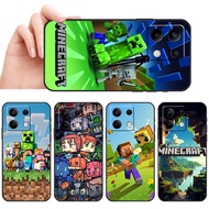 Soft black phone case for Xiaomi POCO M6 F6 X6 Pro Note 13 Pro SX31 Minecraft game caseg