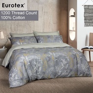 Eurotex Artist Collection, 1200 Thread Count, 100% Cotton, Fitted Bedsheet Set / Bedset, Kaye