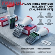 Number Stamp 3 Digits 4 Digit 5 Digit Number Roller Stamp Changeable Business