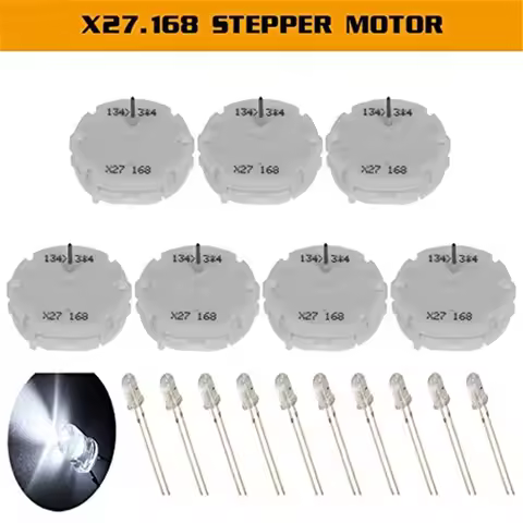 Stepper motor repair kit -( 7pcs X27 168 stepper motor +10pcs Bulbs LED) same as XC5.168 X25.168,X15