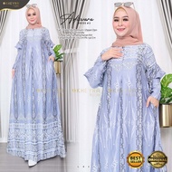 Adiswara#2 Maxi Dresses Jubah Muslimah Hijabs Fashion Long Sleeve Dress Gamis Dress