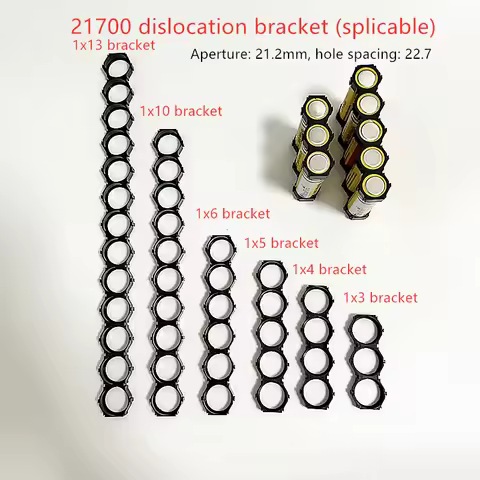 21700 Cell Battery Holder Flat Head Dislocation Bracket Compact Bracket Can Be Spliced, Module Batte