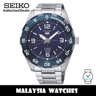 Seiko 5 Sports SRPB85J1 Made in Japan Automatic Blue Dial Hardlex Crystal Glass Stainless Steel Men's Watch