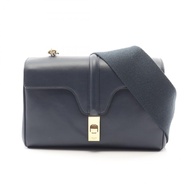 【二手】Celine CELINE單肩包 Teen Soft 16 196853CR8 海軍藍皮革 Teen Soft 16 (Seize) 女士二手 A