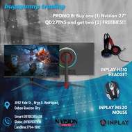 Buy (1) Nvision 27" QD27TNS monitor and get (2) FREE