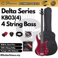 4 String Bass Guitar free cable DELTA-4 RCStromm / Gamma / KB034 tali gitar bass 贝斯 gitar bass pakej set