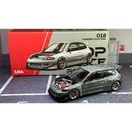 PANDEM CIVIC EG6 RAW METAL Car Model Scale 1:64 POP RACE x Enigma PRE018
