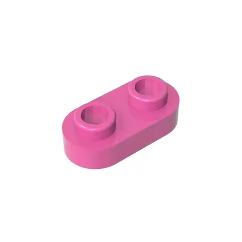 10PCS Puzzle Particle 35480 Round 1x2 Building Blocks With Open Studs Plate Board Bricks Kid Toys Gi