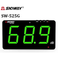 Performance SNDWAY SW-525G Green Digital Display 30.0~130.0dB ±1.5dB Sound Level Meter with USB Wall