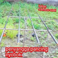 jagrak cagak tegek nyobok  penyangga pancing joran cagak nyobok mancing stainless steel