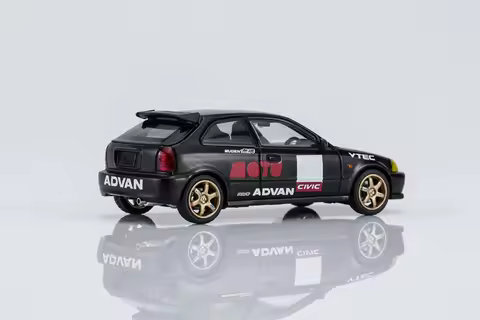 MOTORHELIX 1:64 TYPE R Civic EK9 Die-Cast Car Model Miniature Gifts