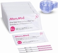 MomMed Ovulation Test Strips (LH60) with Free 60 Collection Cups, Reliable LH Surge Predictor OPK Kit, Accurately Track Ovulation Test, High Sensitivity Result for Women Home Testing 60 Piece Set