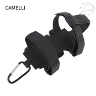 CAMELLI Bike Speaker Holder, Portable Universal Fit Bike Speaker Mount, Durable Black with Carabiner