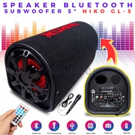 Speaker Aktif NIKO NK-GL5 Bluetooth Radio / Speaker Bluetooth / Salon Aktif / Salon Bluetooth  / Subwoofer Speaker Aktif / Subwoofer Mobil / Speaker Komputer / Speaker Bluetooth Bass / Speaker Laptop NIKO GL5 5 inch FREE MIC | PLS