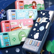 Cute Multifunctional Pencil Cases Unicorn Pencil Box Dinosaur Pencil Bag Kindergarten Astronaut Stationery Box for Kids