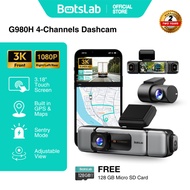 JYK Botslab G980H 4-Channels 3K + 3x 1080P Front + Rear + Sides Dashcam Camera