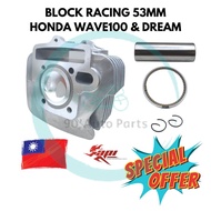 TAIWAN BLOCK RACING 53MM RACING BLOCK 53MM HONDA EX5 DREAM WAVE 100 WAVE 100R MODENAS KRISS 100 KRIS