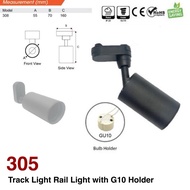 305 LED Track Light Holder with GU10 Bulb Holder
