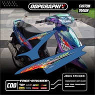 YAMAHA TRANSPARENT STRIPING STICKER SPORTYyamaha mio, SEMI FULL UV STICKER, RACING DESIGN VARIATION,