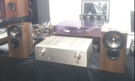 成色靚絕版Vintage  香檳金色Marantz PM6010  合併擴音機(有Phono in)&新淨靚人聲英國KEF同軸IQ10小型書喇叭