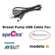Power bank Breast pump USB cable 5.5mm for Spectra Medela 5v 9v ,12v