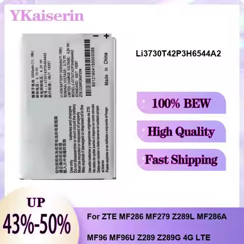 Wifi Router Battery Long Lasting Li3730t42p3h6544a2 For Zte MF286 MF279 Z289L MF286A MF96 MF96U Z289