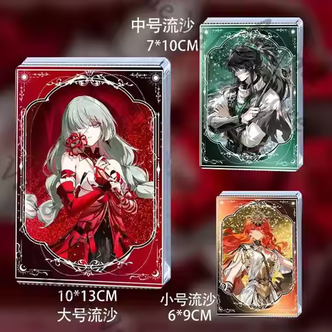 Anime Wuthering Waves Phrolova CHISA AUGUSTA IUNO Cosplay Acrylic Quicksand Mahjong Card Brick Carto