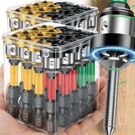 Magnet Plasterboard Screwdriver Bits - Positioning Batch Head - Hex Shank Drywall Locating Screw Bit