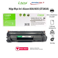 Hộp mực 83A/83X (CF283A) CHÍNH HÃNG I-AICON dùng cho máy in HP Pro 127FN/HP M125/ HP 225MFP  dung lư