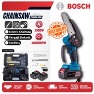 B0SCH MINI CHAINSAW Portable 6Inch 3980V Cordless Mini Chainsaw Mesin Potong Kayu