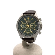 SEIKO mens watches quartz wrist watch CHRONOGRAPH analogues GRN BRW 6T63-00D0 Direct from Japan Seco