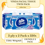 vinda TWIN PACK FACIAL TISSUE 2 ply | 660s
