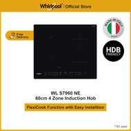 Whirlpool WL S7960 NE 60cm 4 Zone Built-in Induction Hob with 2 Years Warrranty