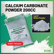 CALCIUM CARBONATE POWDER 200CC (SMALL PACK) CaCO3 White Powder