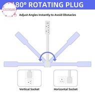 NN US/EU/UK Electrical Wall Plug Rotates Electrical Outlet Extender Adjustable Length Power Outlets 