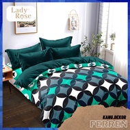 Bedcover LADY ROSE FERREN QUEEN KING SINGLE SIZE 160X200 180X200 120X200 BED COVER SET MOTIF Bedspread NO. 1 2 NO 1 2 3 Sheets AESTHETIC BEDCOVER Beautiful ANTI-Fade BED Sheet LADYROSE MOTIF PLUS Pillowcase Adult BED Sheet Mattress Pad Cool