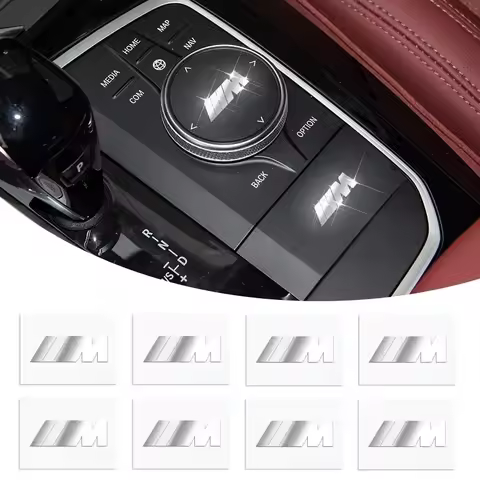 3D Metal Car Decorative Sticker Badge Decal Interior Accessories For BMW Performance M Power M3 M5 E