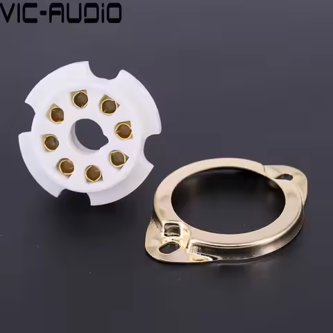 4PCS 8Pin Tube Socket K8A Octal Ceramic Chassis Mount For KT88 KT66 5AR4 GZ34 5881 6V6 5U4G 6550 6J7
