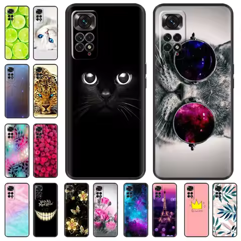 For Xiaomi Redmi Note 11 Pro Case Soft TPU Silicone Phone Back Cover Para For Xiaomi Redmi Note 11s 