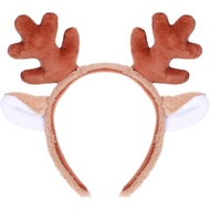 Deer Antler Headband Animal Ears Deer Antlers Headband Fluffy Realistic Deer Ears Headband Christmas