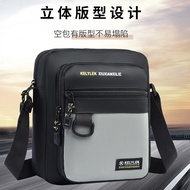 Men Oxford Cloth Waterproof Side Backpack Shoulder Messenger Bag Sports Large Capacity Backpack Zipp