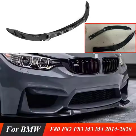 For BMW F80 F82 F83 M3 M4 2014-2020 Car Front Bumper Lip Spoiler Splitter CS Diffuser Splitter Cover