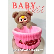 [READY STOCK] Baby Three TEDDY BEAR STORAGE BASKET / STORAGE BASKET (full box card)