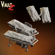 Covered Corpses-The Infectious Ward/32mm scale 3D printed miniature terrain prop VAU