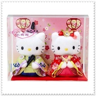 小花花日本精品♥ Hello Kitty 丹尼爾 絨毛娃娃組 對偶 和服 女兒節 結婚擺飾50096602